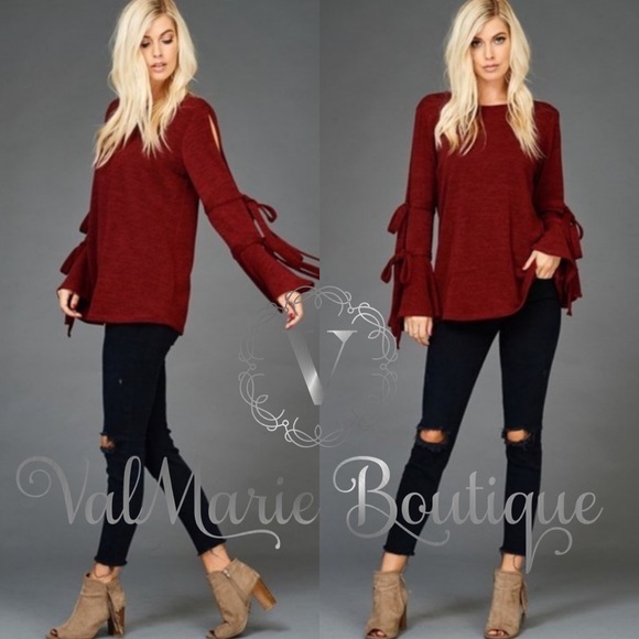 Deep Wine Gorgeous Blouse - Picture 3 of 3