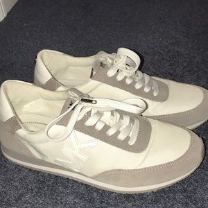 Unworn grey and white Michael Kors sneakers