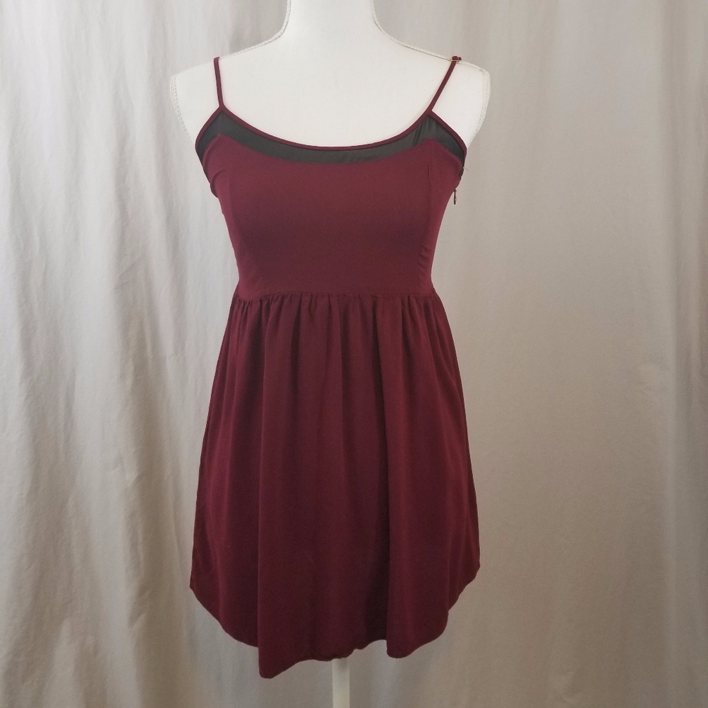 Maroon & Black Forever 21 Top