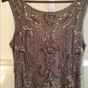 Beautiful long sequined evening dress, size 8