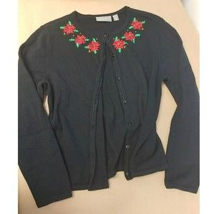 Croft & Barrow Christmas cardigan Petite LG