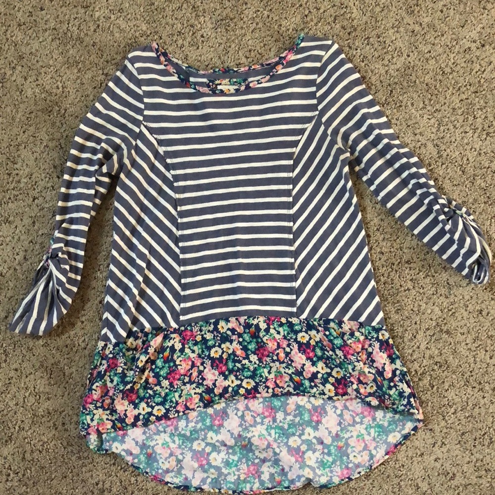 Striped/Floral Anthropologie shirt