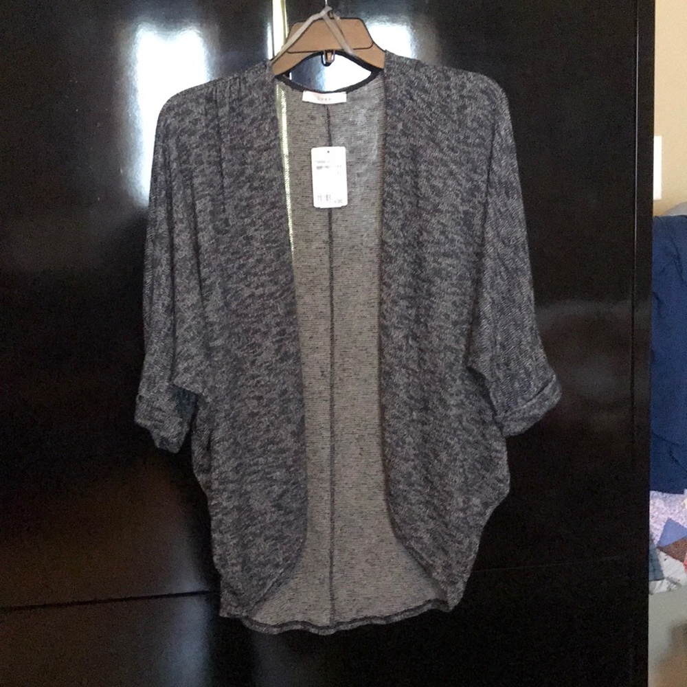 Lush Open-front Doleman Sleeve Cardigan