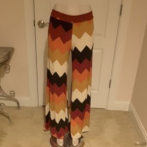 Chevron Print Palazzo pants