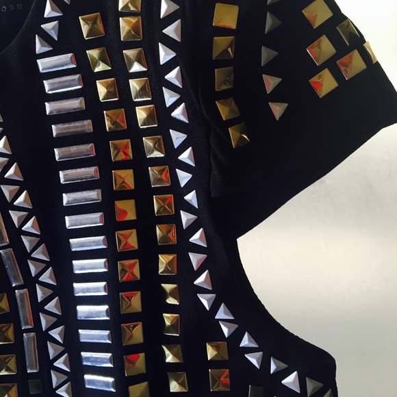 🎸Rock & Roll Studded Cocktail Dress - Picture 3 of 5