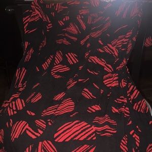 Red polka dotted dress size medium.