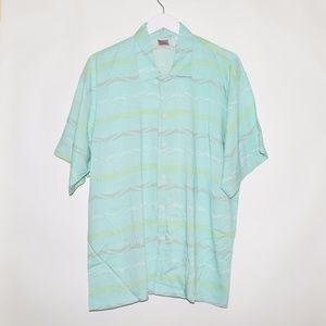 Rare 90's Vintage Vtg Nike Men's Rayon Button Up - image 1