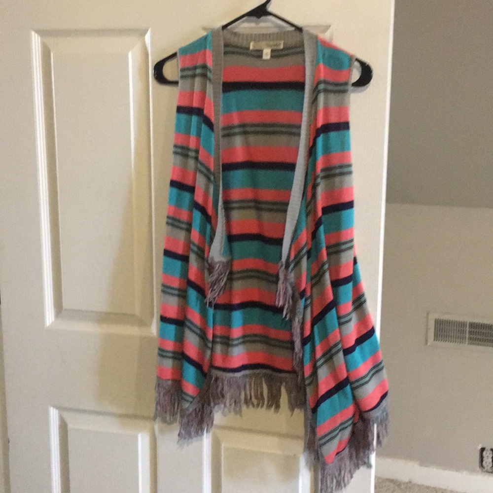 Striped sweater vest