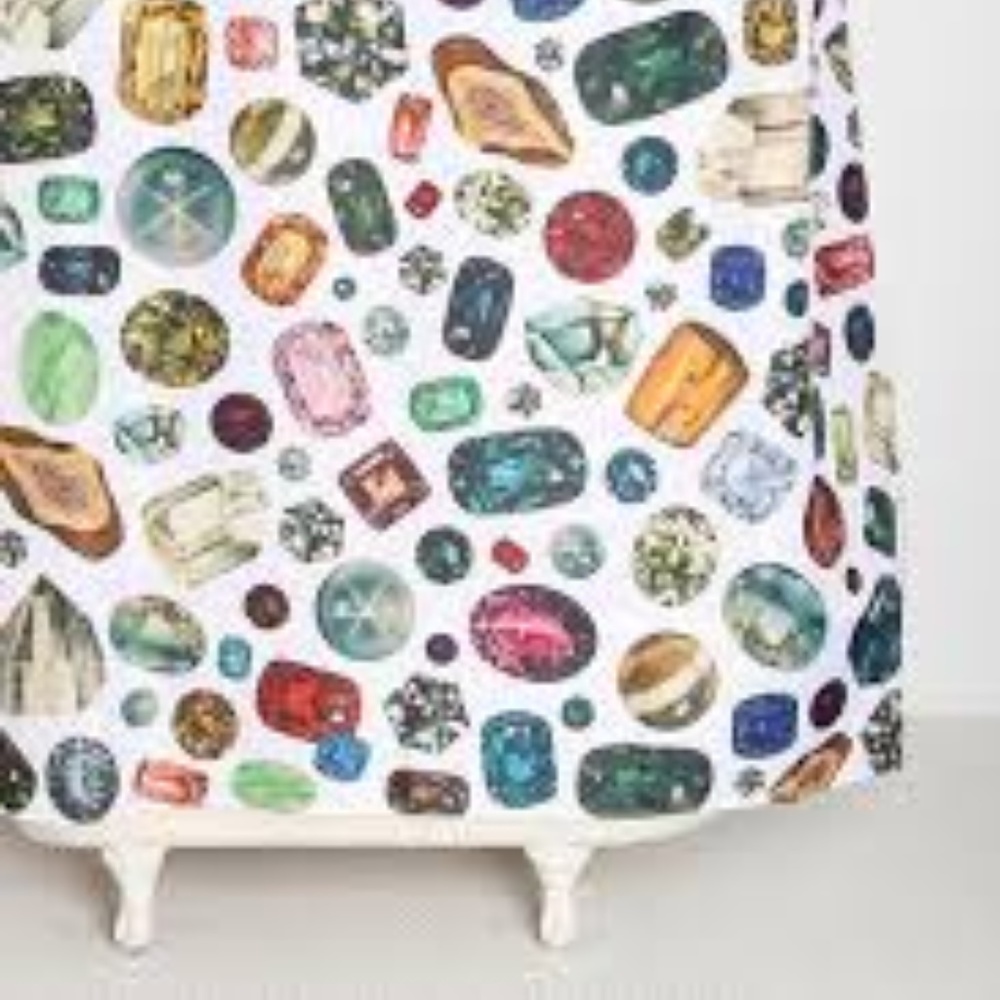 ISO Family Jewels DIamond Shower Curtain UO