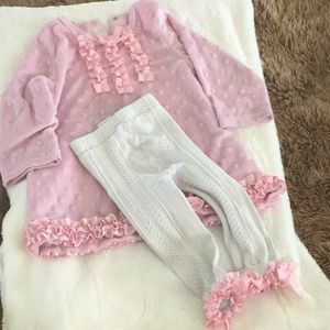 Mud pie dress with leggings