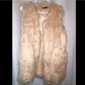 Faux fur vest
