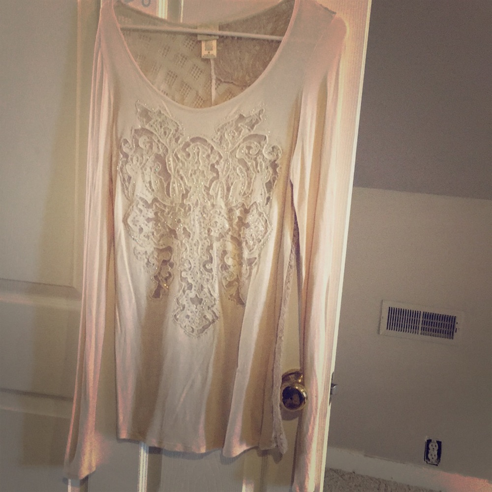 Bling long sleeve top