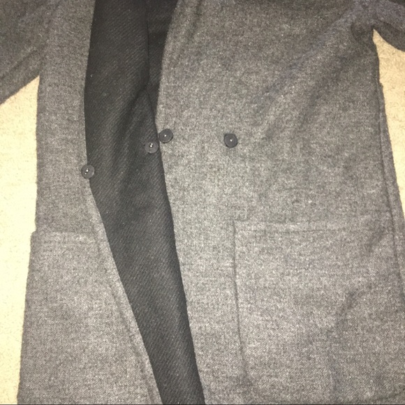 Dark grey, forever 21 wool coat, women's S - Picture 2 of 3