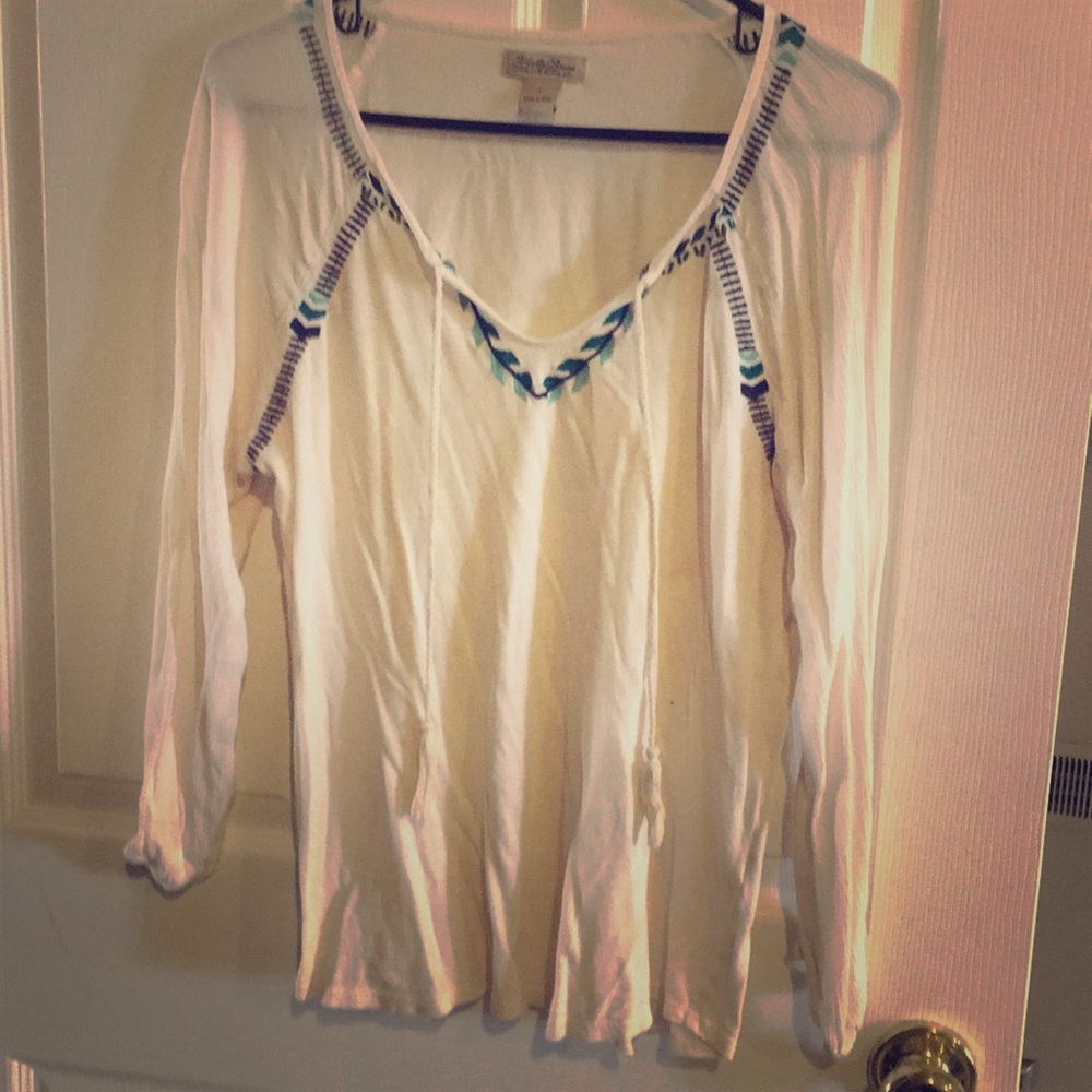 Cream Luck brand top
