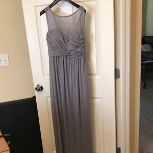 David’s Bridal bridesmaid illusion dress sz 6