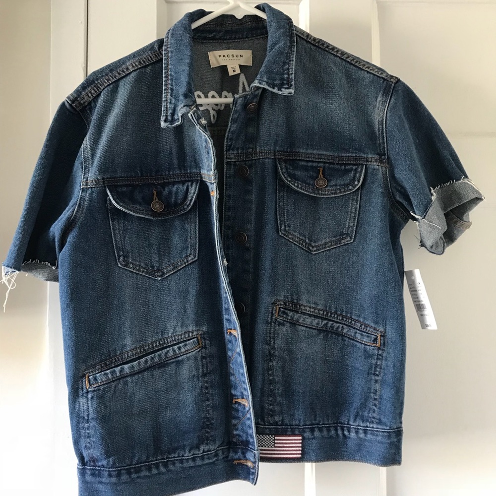 Denim Short Sleeve Jacket