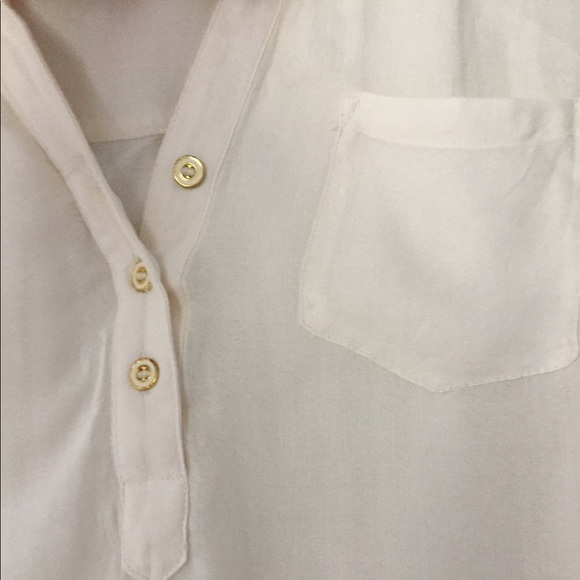Ivory Button Blouse - Picture 2 of 4
