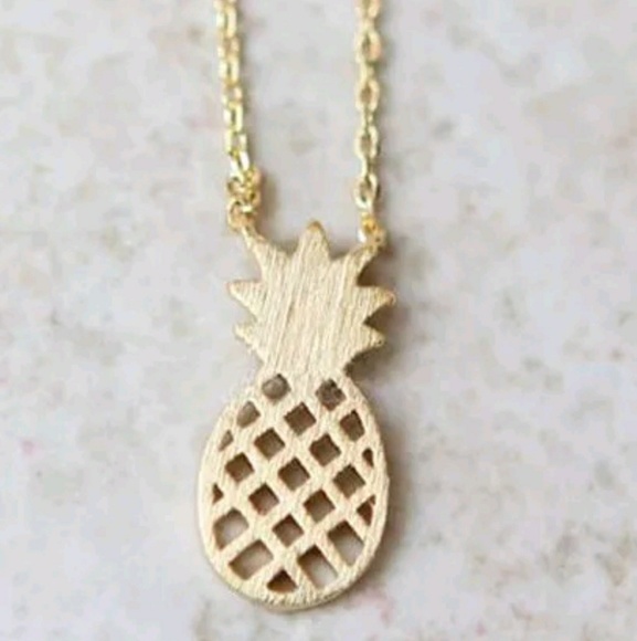 18K Gold Plated Necklace Pineapple Charms BOGO! - Picture 6 of 8