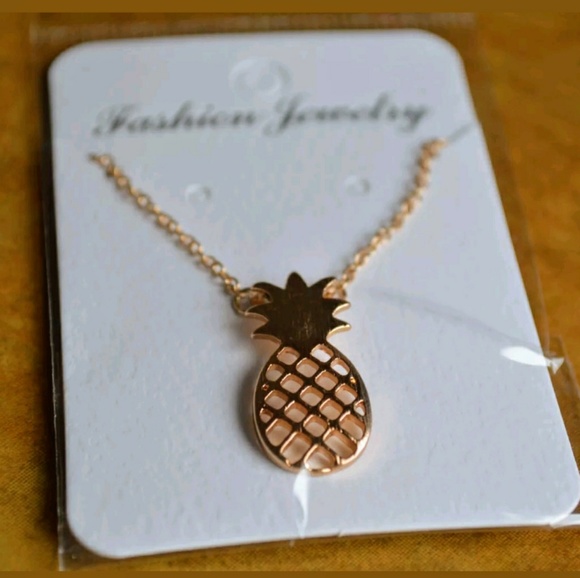 18K Gold Plated Necklace Pineapple Charms BOGO! - Picture 2 of 8