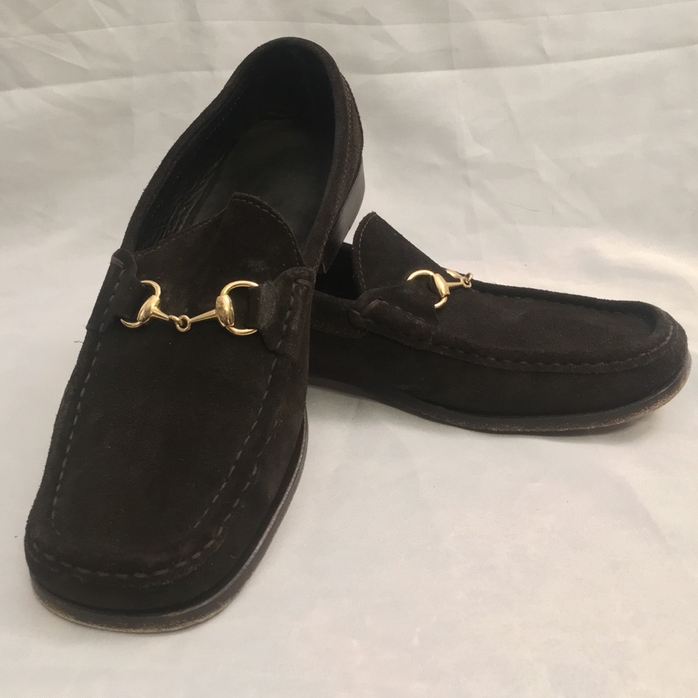 Gucci by Tom Ford Loafers 90s Black Suede Size 7B