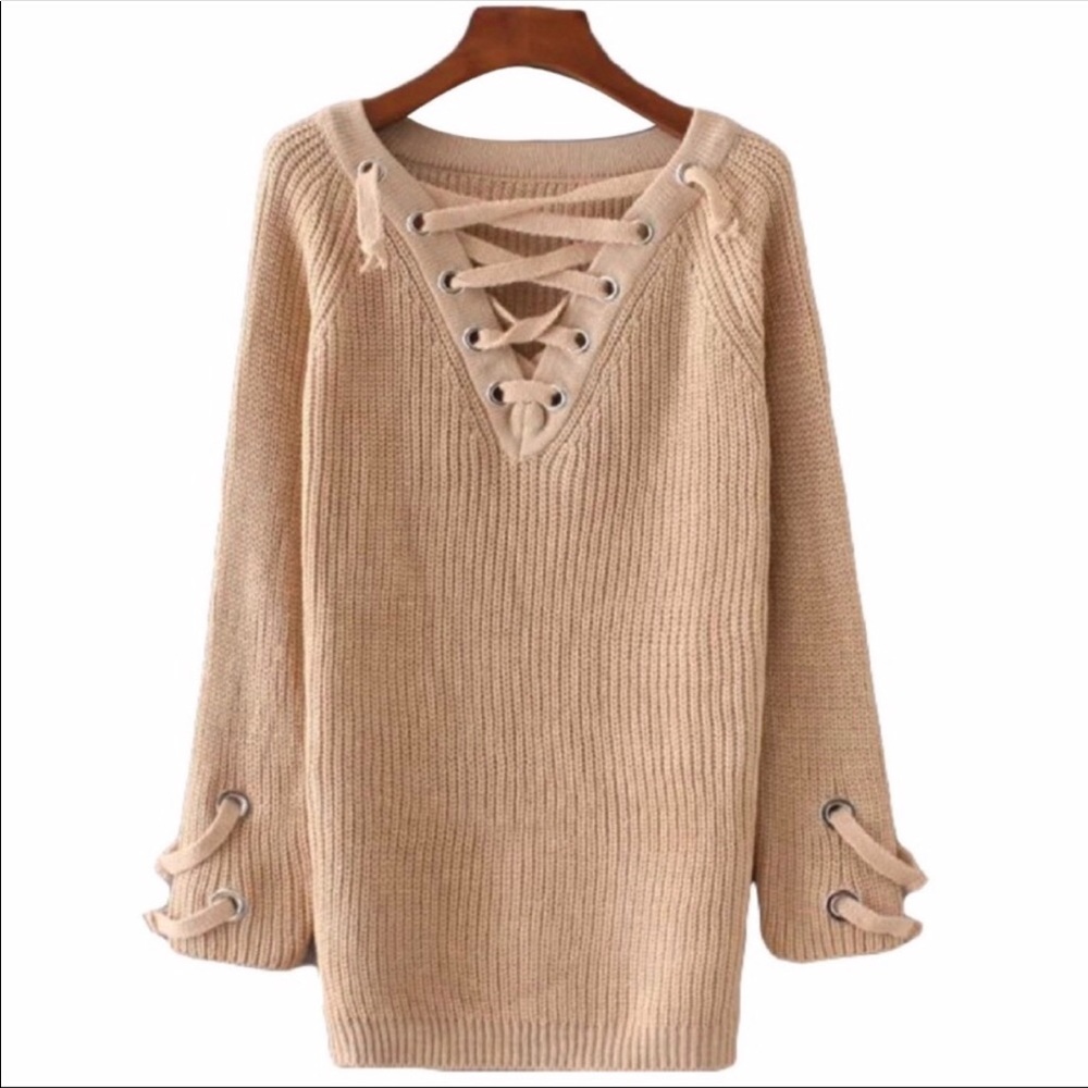 Chic wish sweater blush pink