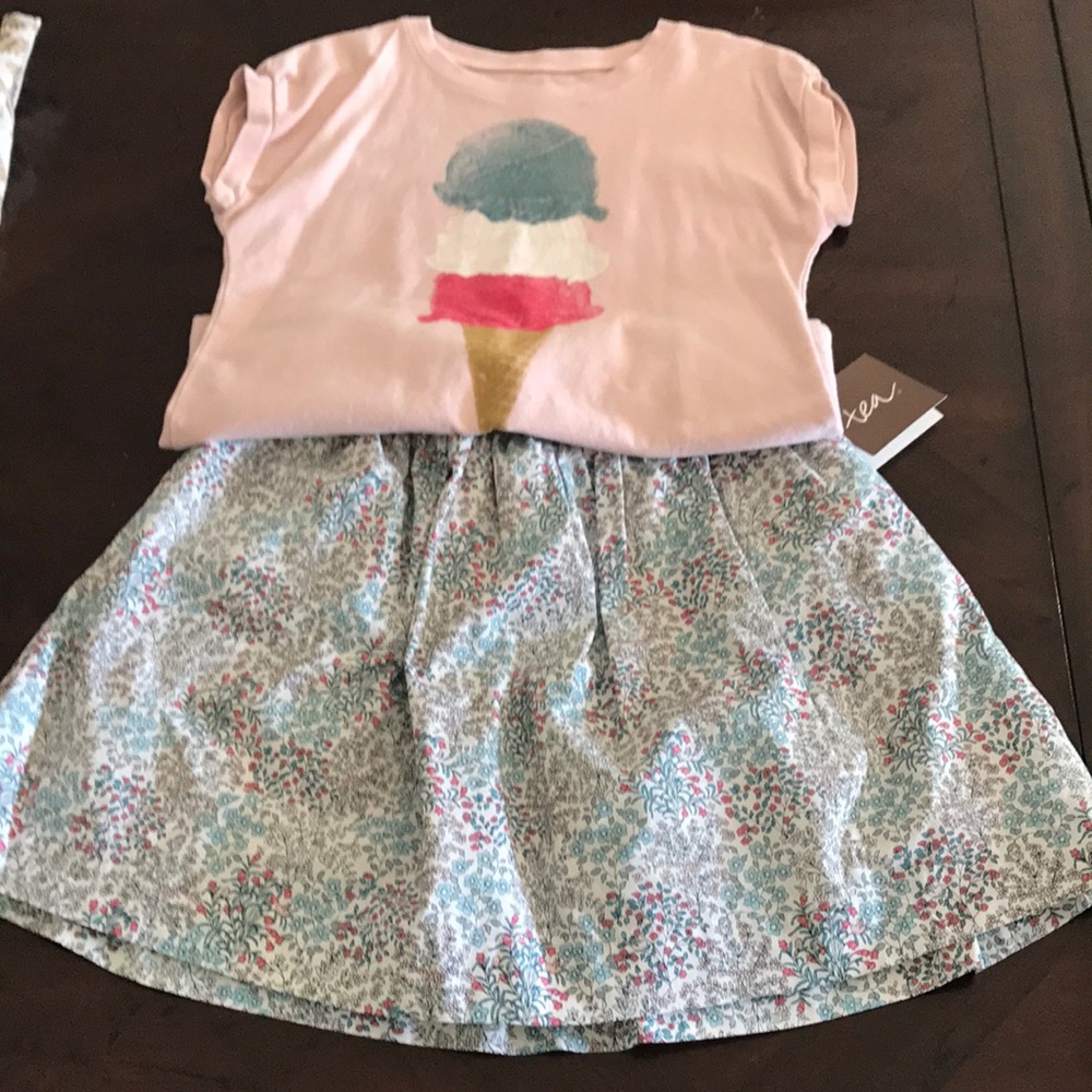 Cute little girls Tea skirt and shirt