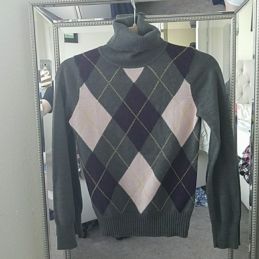 Gray Argle Turtleneck Sweater