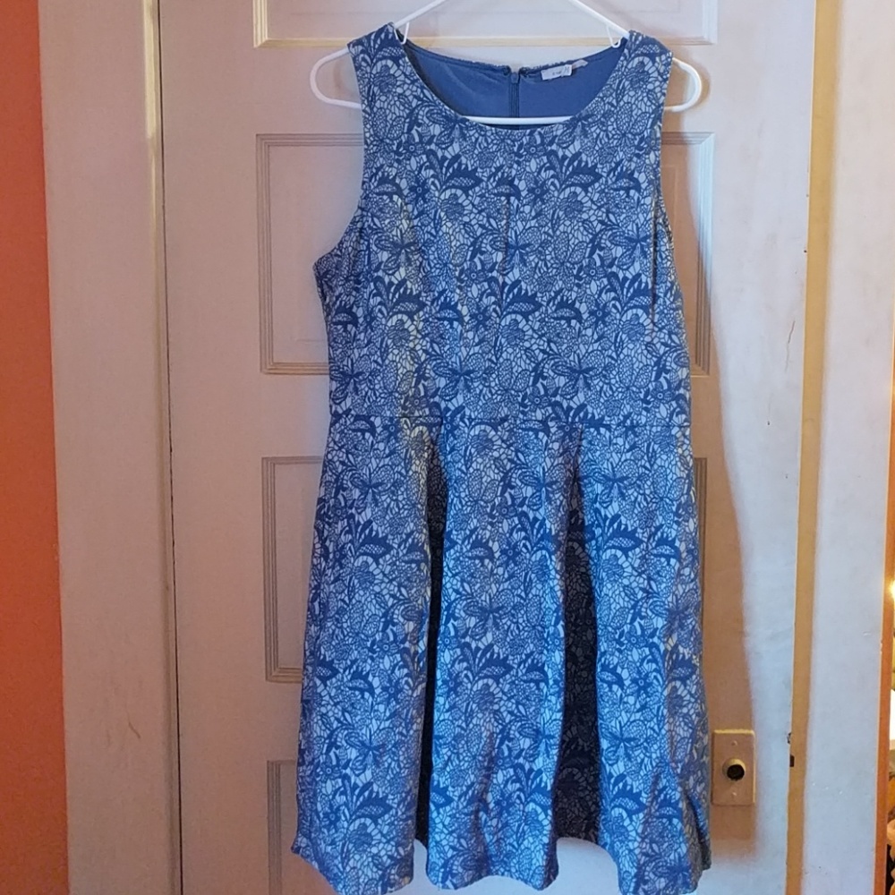 41 Hawthorn blue lace dress