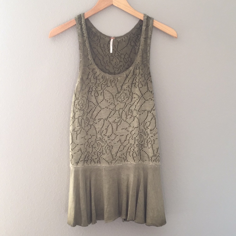 Free People 🌼 Perforated Tank