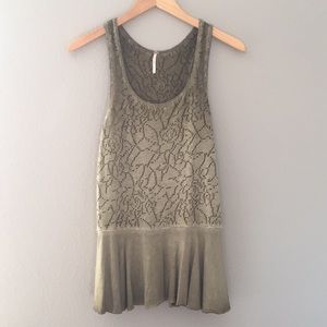 Free People 🌼 Perforated Tank