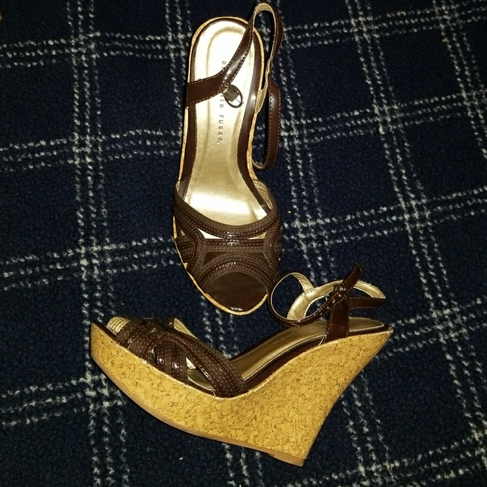 Open toe wedges