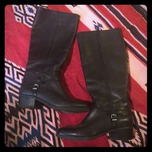 BCBGeneration Black Leather Riding Boots