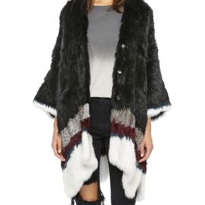Elizabeth and James Astor Fur Poncho NWT!!