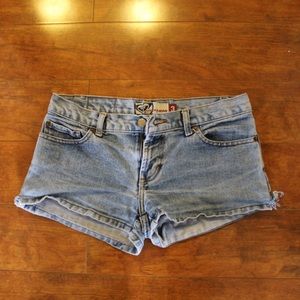 Roxy Jean Shorts Womens 3 Denim Authentic Light