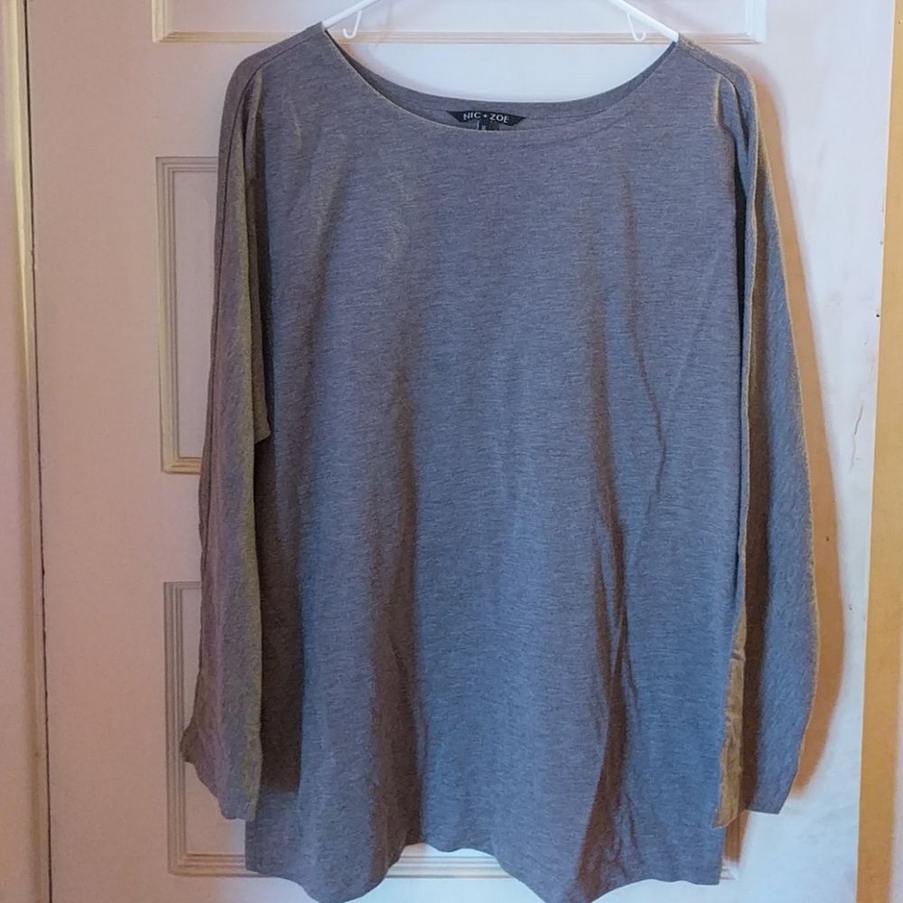 Nic+Zoe ballet top light brown
