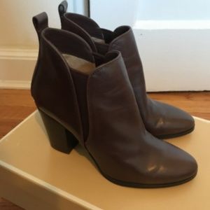 Michael Kors Dark Brown Heeled Booties, Size 9.5
