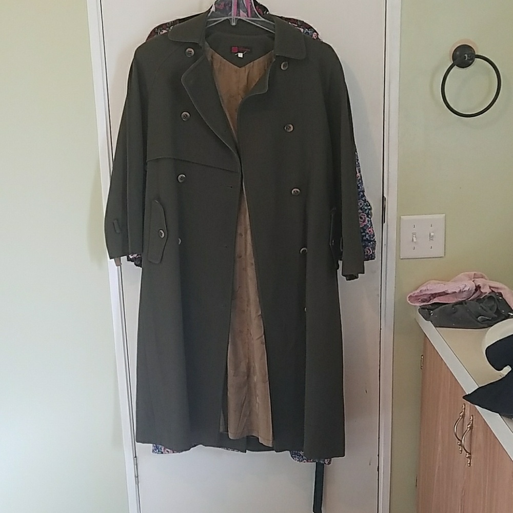 Olive Green Heavy Duty Pea Coat