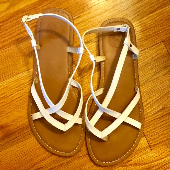 Shoes - S.O. Strappy White Sandals