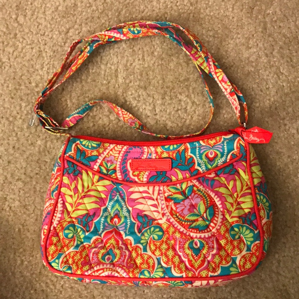 Vera Bradley Little Crossbody Paisley in Paradise