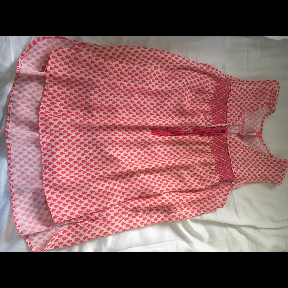 Pink patterned Anthropologie tank