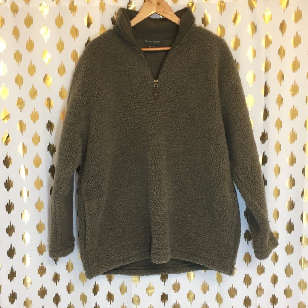 green banana republic furry sweater