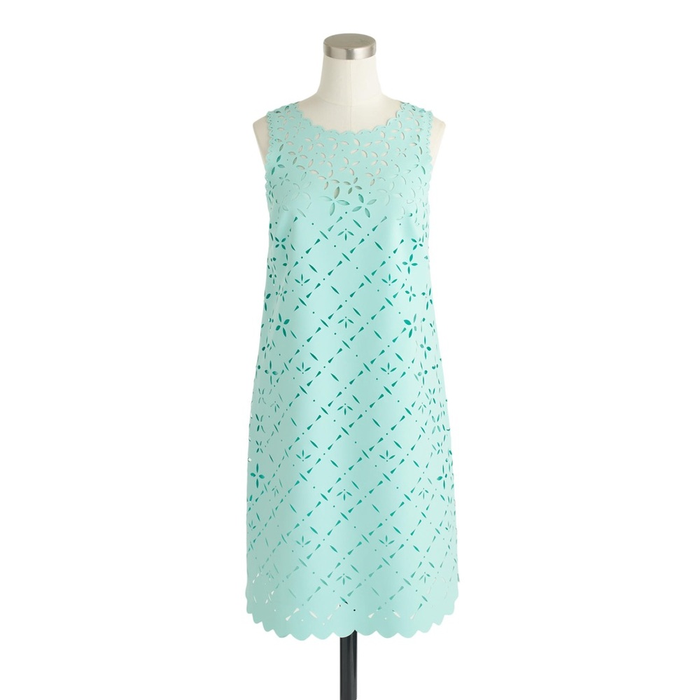 J.crew Laser cut shift dress size 00
