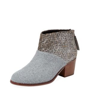 BRAND NEW TOMS suede booties