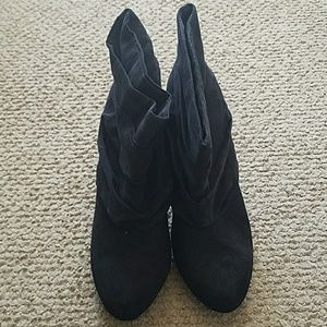chinese laundry black booties