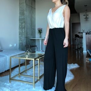 Black and white jumpsuit