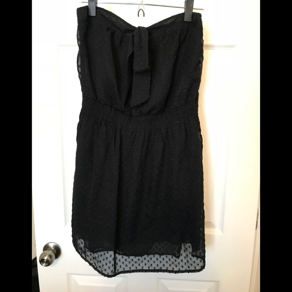 Boho strapless dress with bow sz M