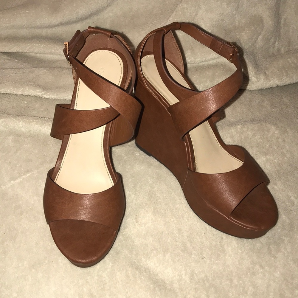 Forever 21; Tan wedges