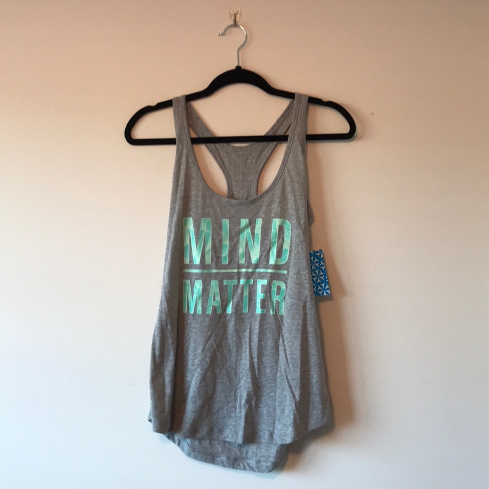 Active-wear racerback graphic tank top