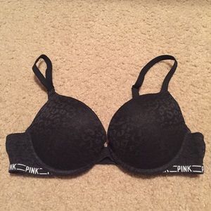 Leopard Patterned Push Up Bra