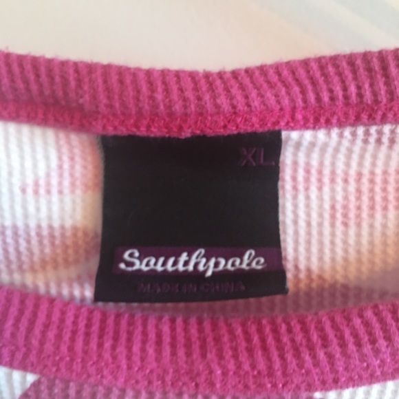 SOLD Pink Camo Waffle Knit Longsleeve - Picture 2 of 3